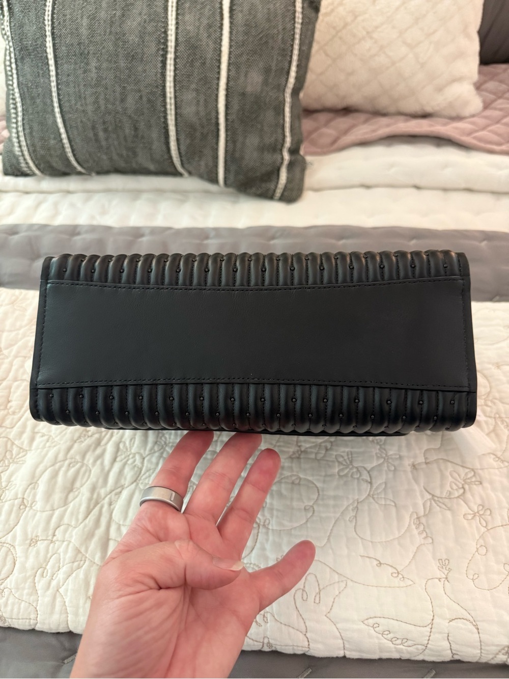 NWT Coach Parker With Quilting & Rivets Black - Picture 8 of 10